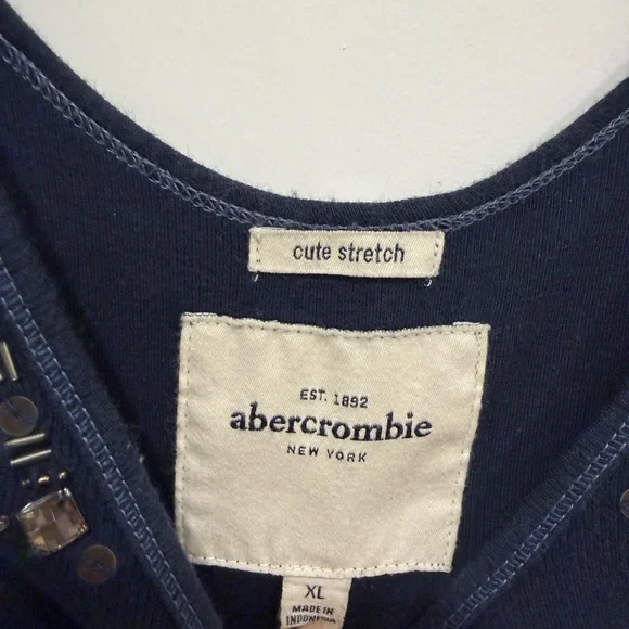Abercrombie Kids Navy Embellished Tank Top - Picture 7 of 10